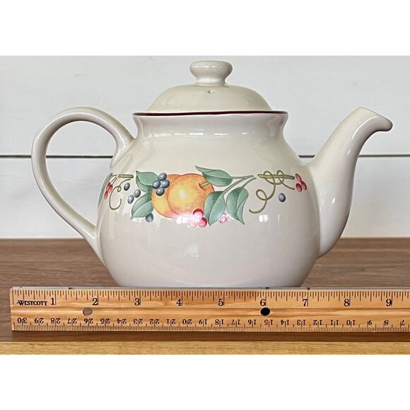 Teapot & Lid Abundance (Corelle) by Corning Corelle Replacement 1990 - Picture 8 of 10